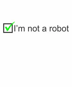 I Am Not A Robot I Captcha Illustrazione stock