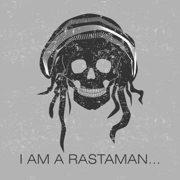 I am a rastaman Illustrazione stock