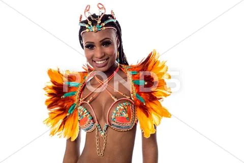 I am ready for the performance. Stock Photos