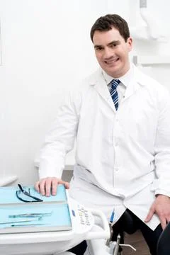 I am ready for the procedure. Stock Photos
