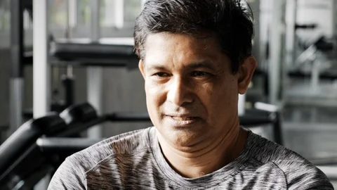 I am so good at this machine. Stock Footage 103438763