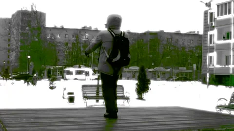 I am standing here_2 Stockbeeldmateriaal 47085195