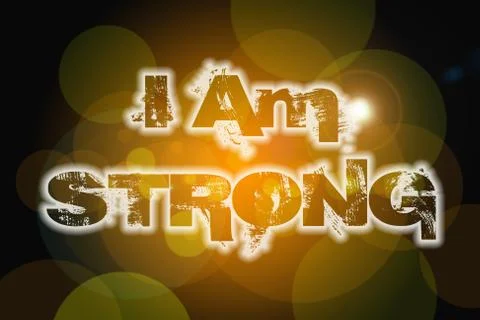 I am strong concept Stock Illustration