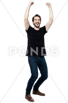 I am the winner ! Stock Photos