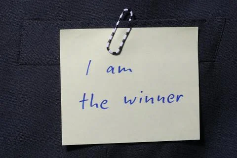 I am the winner Stock Photos