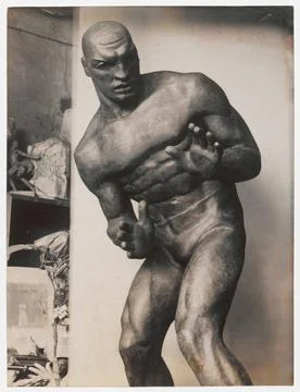 ï»¿ Atleta The Athlete - Sculpture by Olga Niewska photograph of sculpture Stock Photos