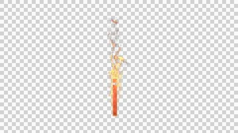 İ - Burning letter Stock Illustration