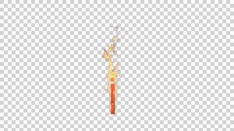 İ - Burning letter Stock Illustration