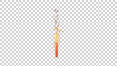 I - Burning letter Stock Illustration