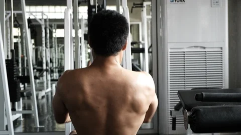I can take this lat low row easy. Stock Footage 103438603