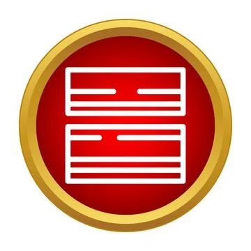I ching hexagram gua line icon design Stock Illustration