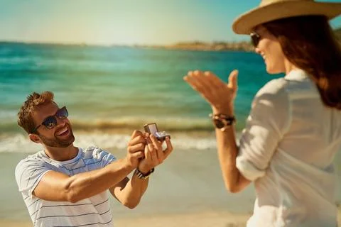 I choose you every single day of my life. a young man proposing to his Stock Photos