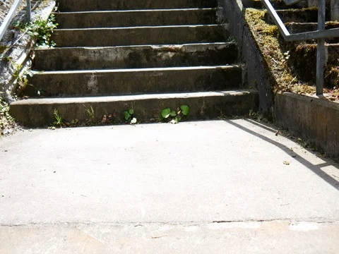 I climb up the stairs Stock Footage 77713059