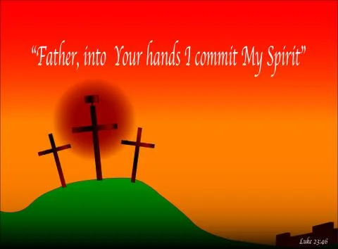 I Commit My Spirit Stock Illustration