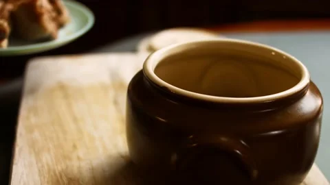 I cook the duck in a few pieces. The duck gives steam and looks very appetizing. Stock Footage 156448853