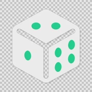 I Dice - Random Number cartoon illustration hand drawn animation alpha Stock Footage 57192893