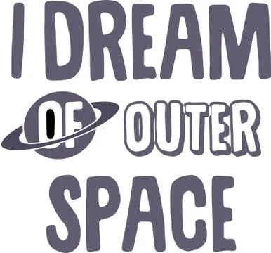 I Dream of Outer Space Stock Illustration