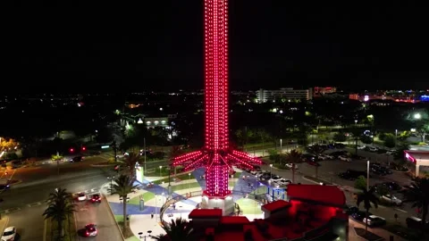 I-Drive swing rige at night 動画素材 240880012