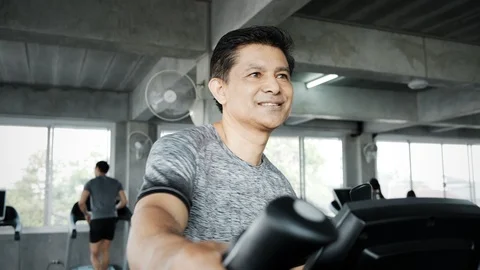 I feel great running on this machine. Stock Footage 103437621