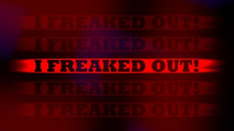 I FREAKED OUT! Stock Footage 153695527