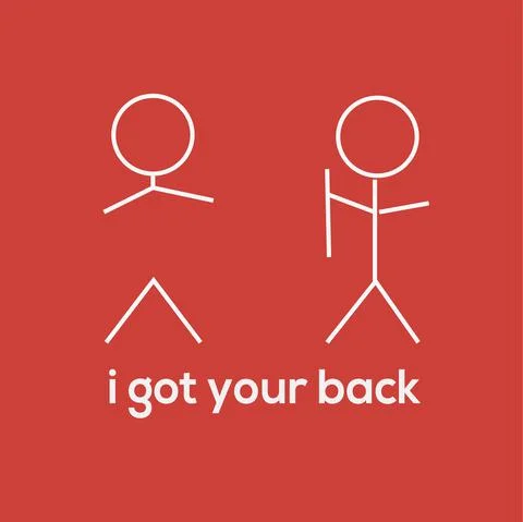 I got your back Stock-Illustration