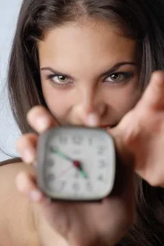 I hate this alarm-clock Stock Photos