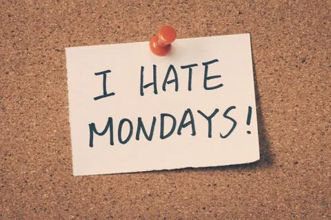 I hate mondays Stock Photos