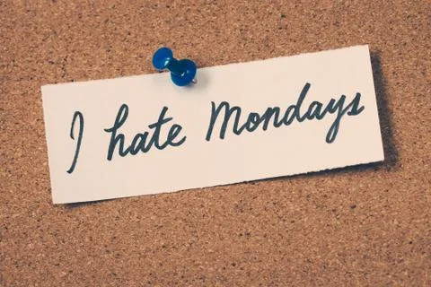 I hate mondays Stock Photos