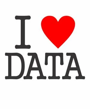 I heart data Stock Illustration