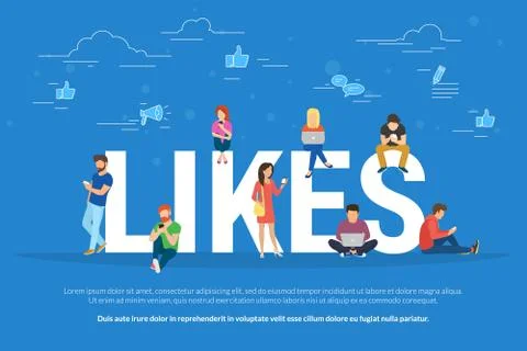 I like it concept illustration Illustrazione stock
