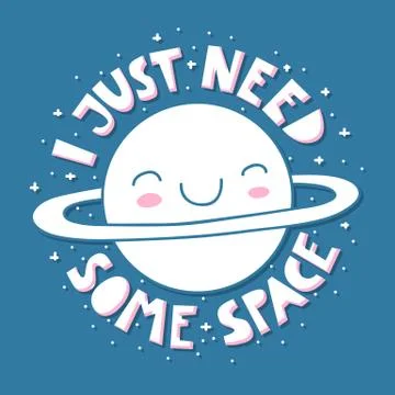 I just need some space Stock Illustration