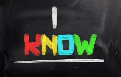 I Know Concept Stock Illustration