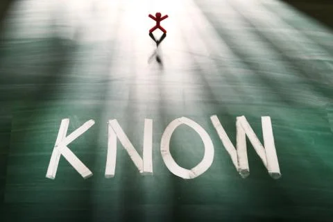 I know concept 스톡 사진