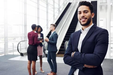 I lead a team of first class professionals Stock Photos