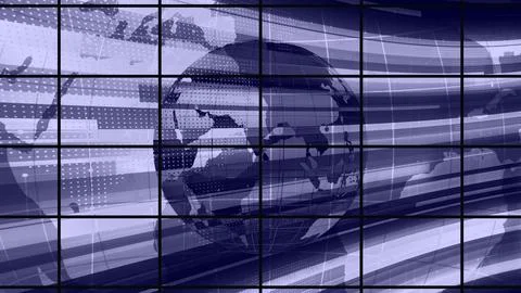 I letter logo loopable rotated red color black background Illustrazione stock