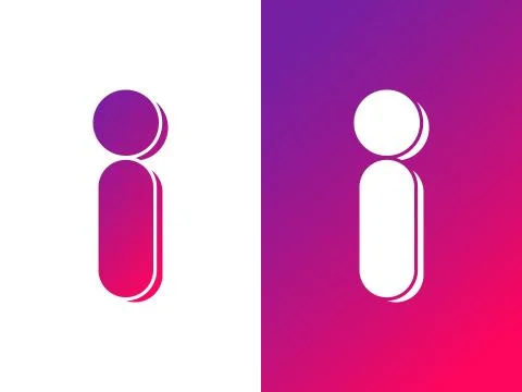 I Logo Design Stockillustratie