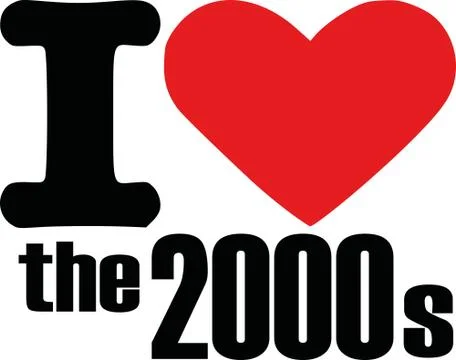 I love the 2000s Stock Illustration