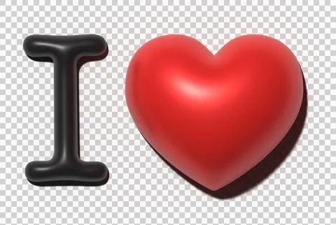 I love in 3D Stock Illustration