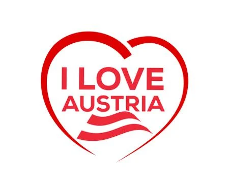 I love Austria Stock Illustration