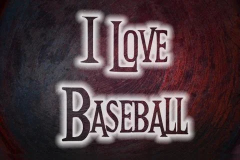 I love baseball concept Stock Illustration