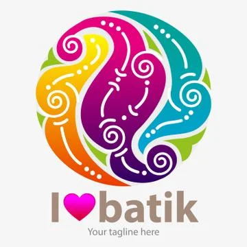I love Batik Stock-Illustration