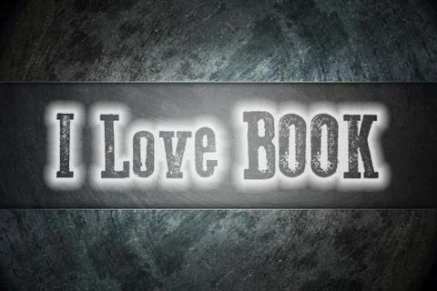 I love book concept Stock Illustration
