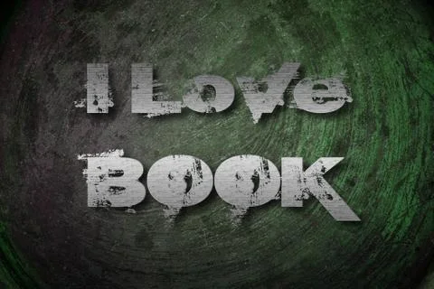 I love book concept Stock Illustration