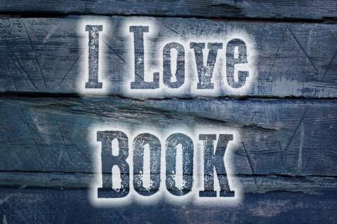 I love book concept Stock Illustration