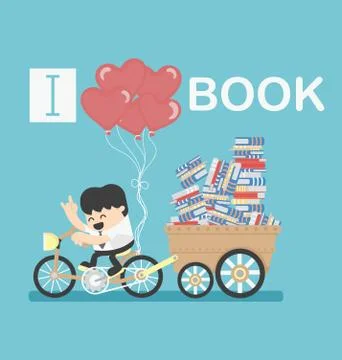 I love book Stock Illustration