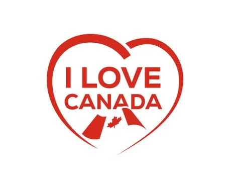 I love canada Stock Illustration