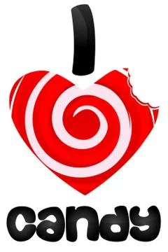 I love candy Stock Illustration