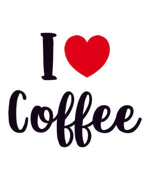 I love coffee Stock Illustration