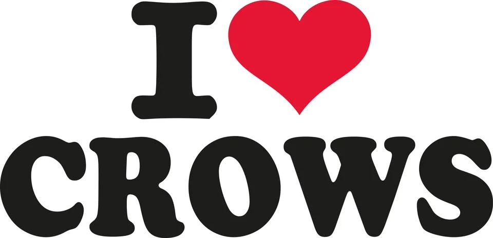 I love crows Stock Illustration