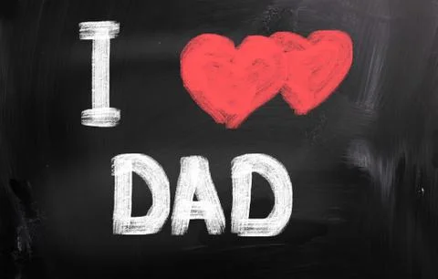 I love dad concept 스톡 일러스트